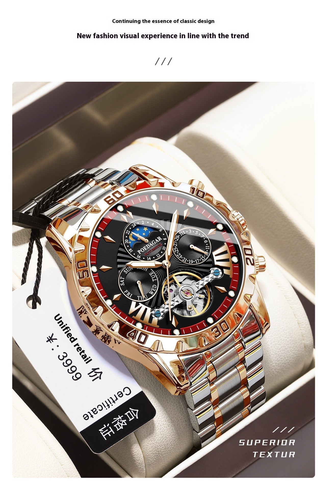 New Automatic Men's Mechanical Watch UrShope