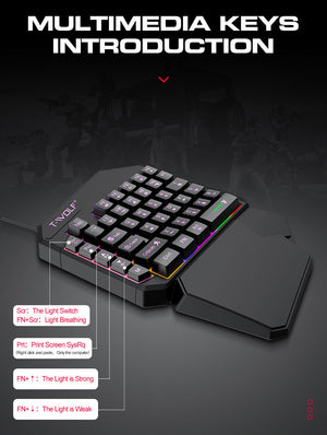 Single Hand Mouse Keyboard Suit UrShope