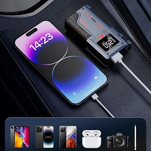 Jump Starter with Air Compressor 1000A 12V 150PSI 29.6Wh Car Battery Jump UrShope