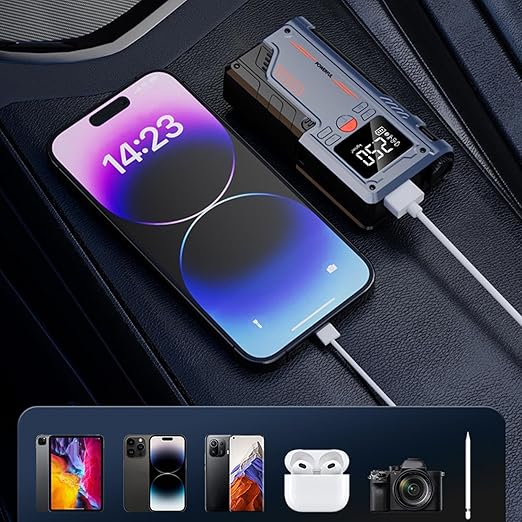 Jump Starter with Air Compressor 1000A 12V 150PSI 29.6Wh Car Battery Jump UrShope