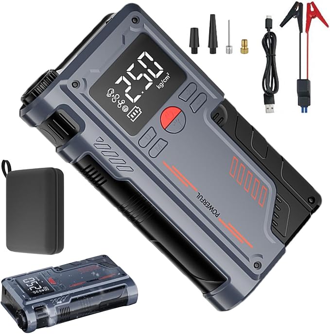Jump Starter with Air Compressor 1000A 12V 150PSI 29.6Wh Car Battery Jump UrShope