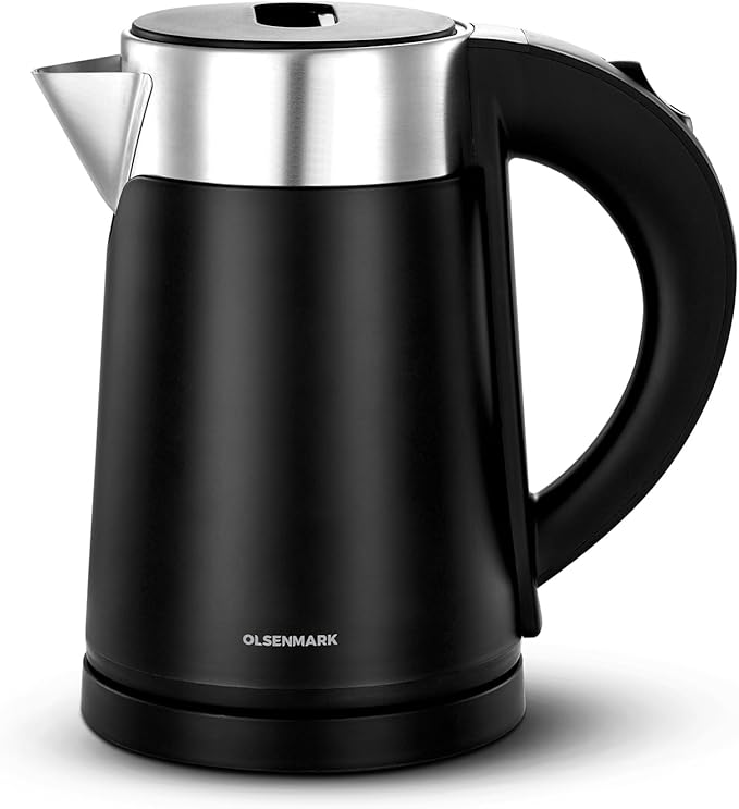 Stainless Steel Kettle 800 ml 1000 W RE-1-138B Black UrShope