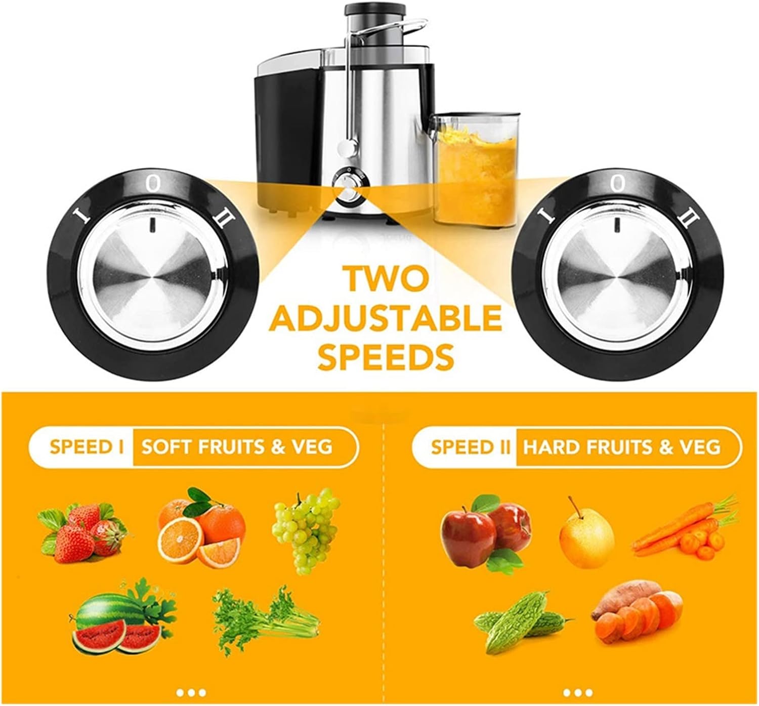 Home Multifunction Juicer Machine Fruit Vegetable Original Juice Double Cutter Head Stainless Steel Portable Fruit Juicers UrShope