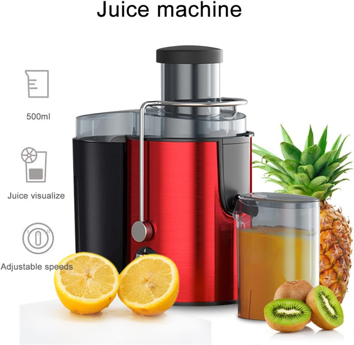 Home Multifunction Juicer Machine Fruit Vegetable Original Juice Double Cutter Head Stainless Steel Portable Fruit Juicers UrShope