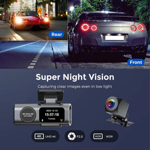 4K Ultra HD Smart Car Dash Camera UrShope