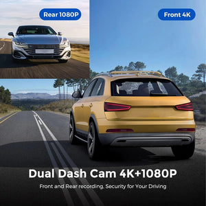 4K Ultra HD Smart Car Dash Camera UrShope