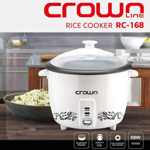 Crown Line Rice Cooker 0.6L- RC-168 Crown