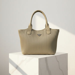 Ribbed Texture Tote Handbag UrShope
