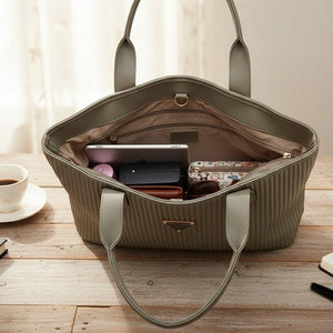 Ribbed Texture Tote Handbag UrShope