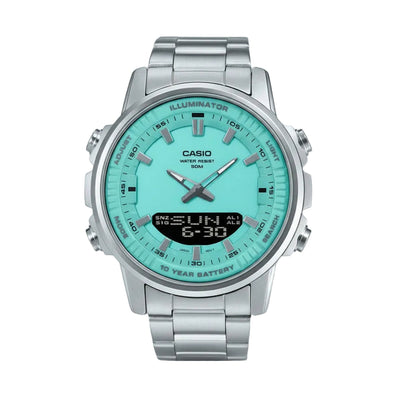 Turquoise Dial Men Watch Casio