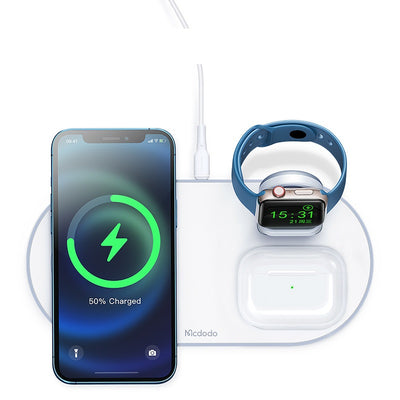 Spacecraft Series Desktop Magnetic Three-in-one Wireless Charger Vertical Charging Desktop Storage Bracket