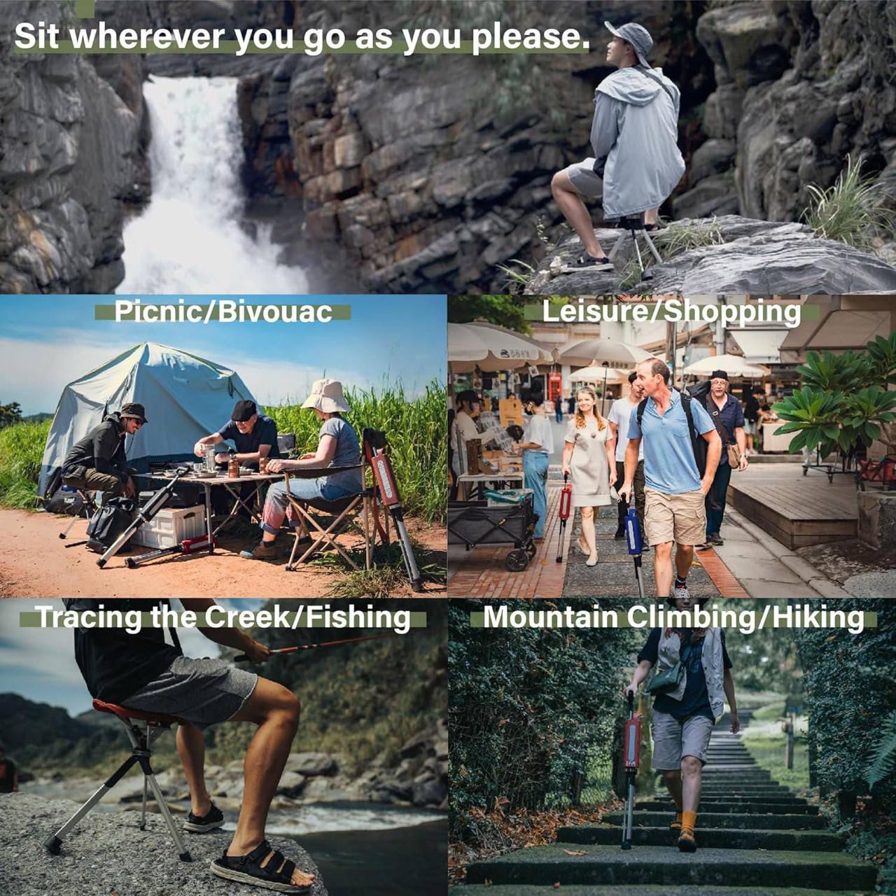 2-in-1 Cane with Seat UrShope