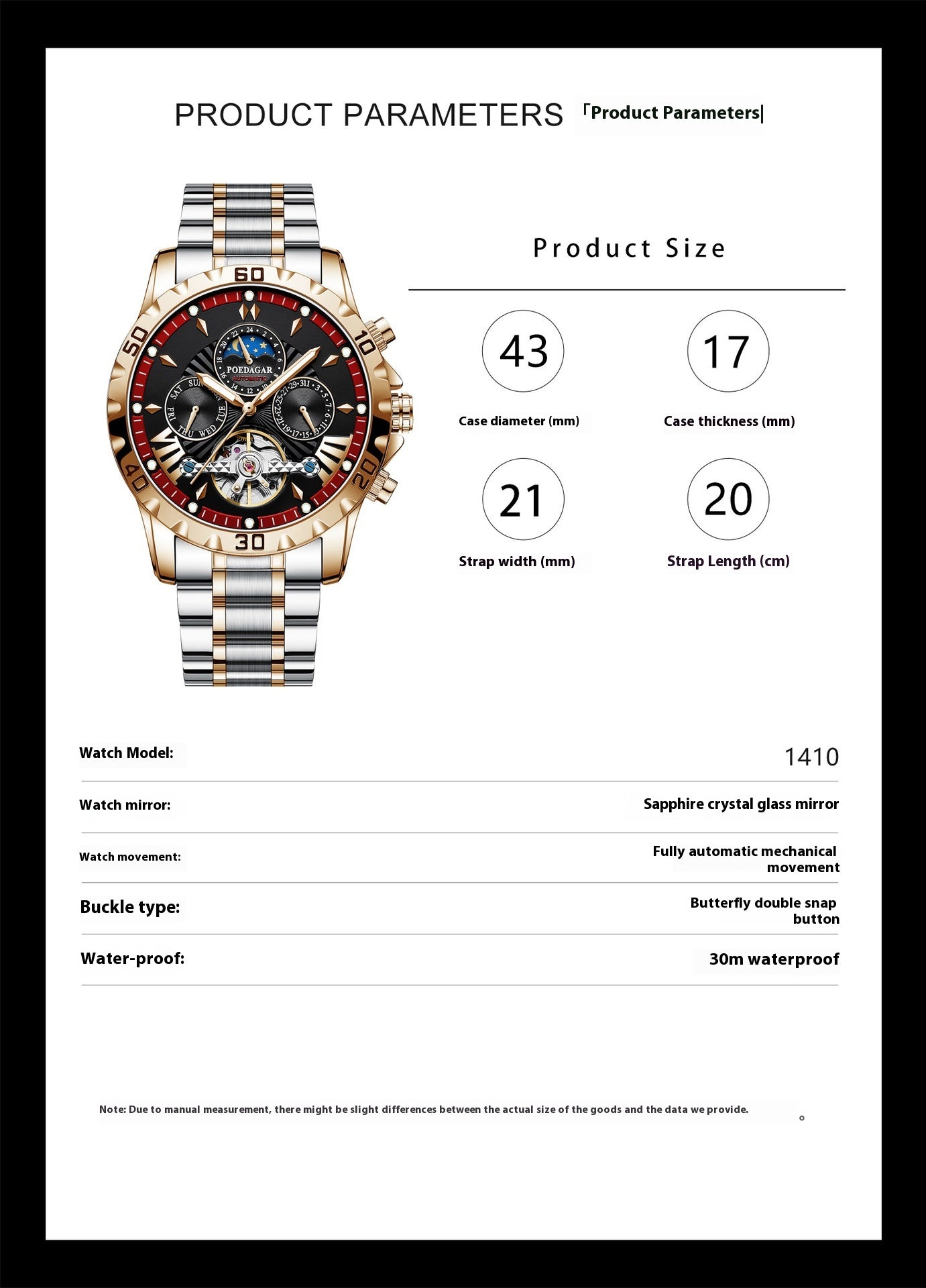 New Automatic Men's Mechanical Watch UrShope