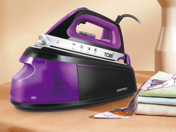 SteamPro Surge+ 2400W Professional Steam Generator Iron with Detachable TOBI